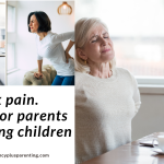 Back pain. 10 tips for parents with young children