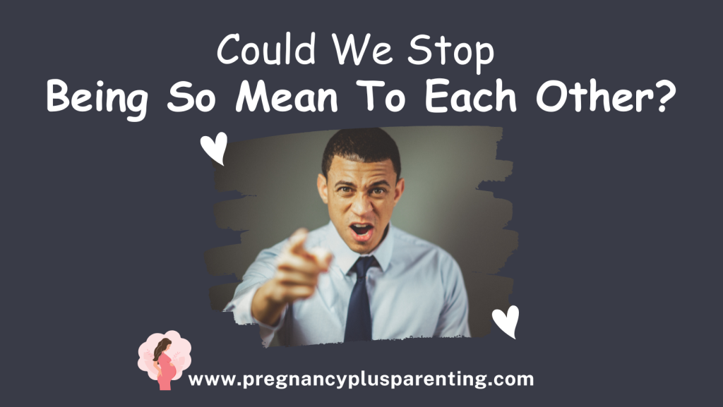 Could We Stop Being So Mean To Each Other?