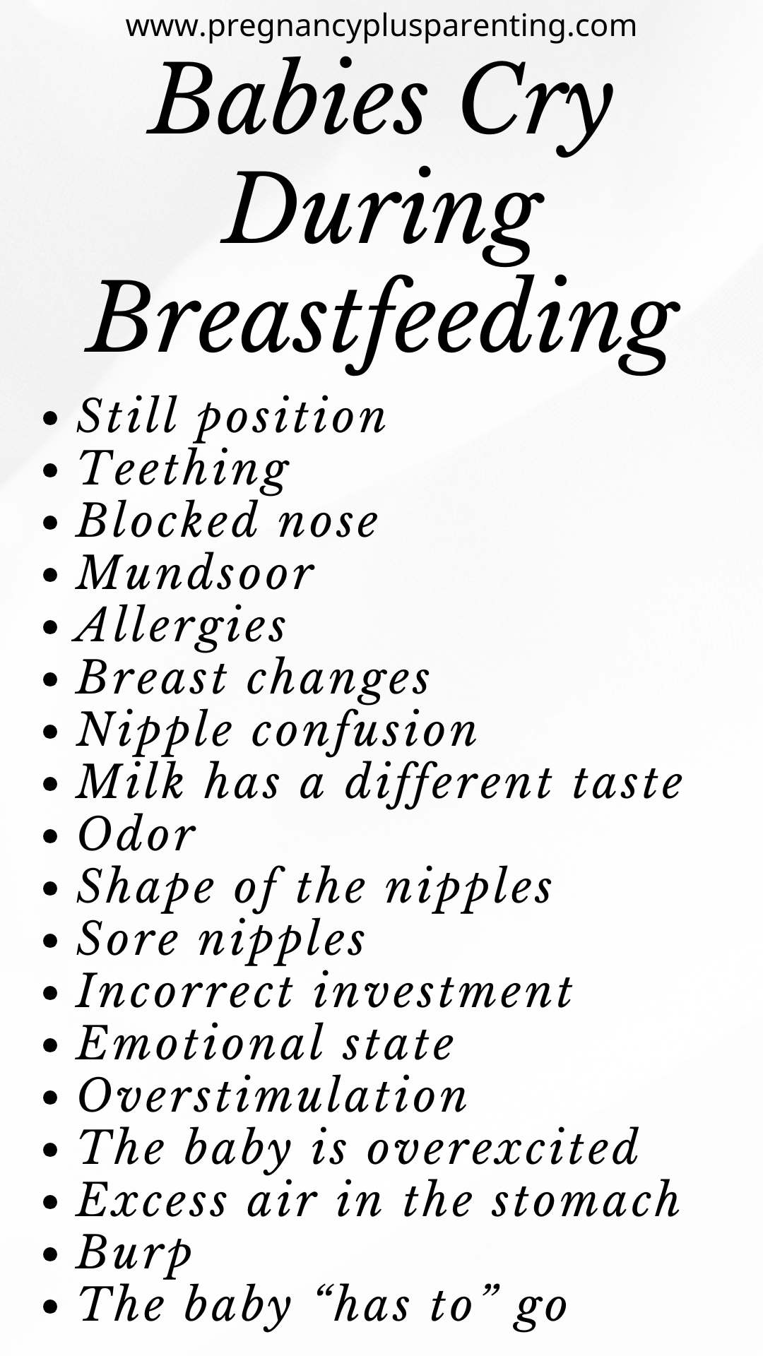 Babies Cry During Breastfeeding