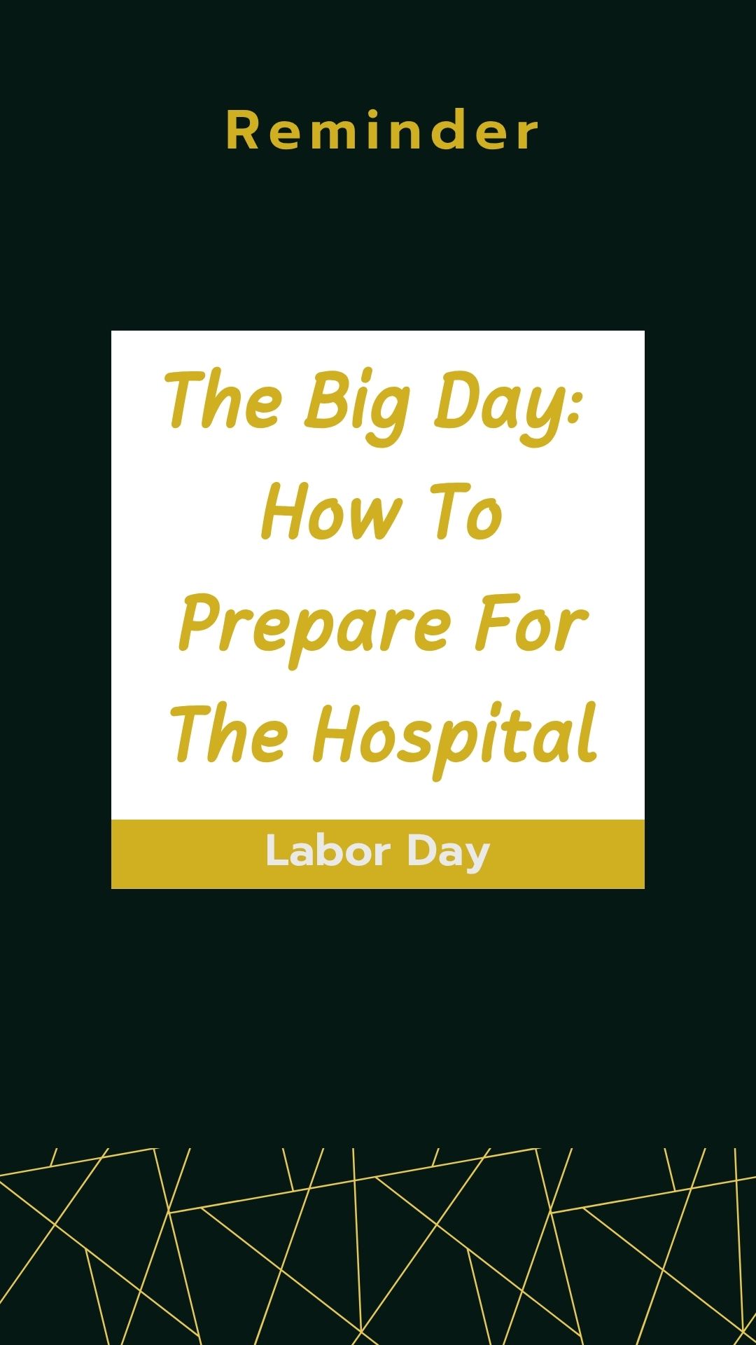 The Big Day: How To Prepare For The Hospital