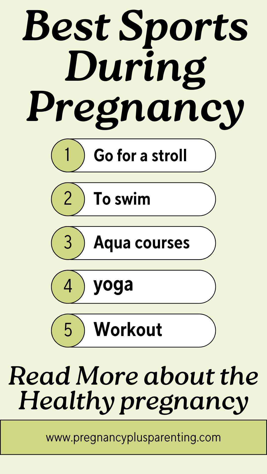 Best Sports During Pregnancy