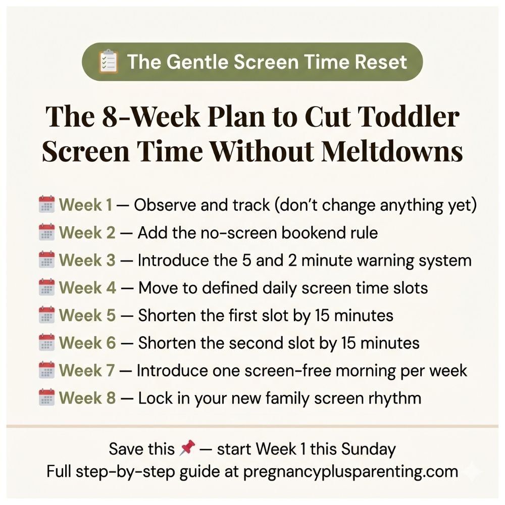 How to Reduce Screen Time for Toddlers Without the Meltdowns (A Step-by-Step Plan That Works)